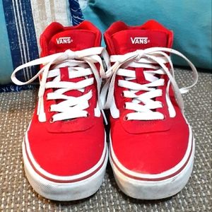 Red Hightop Vans